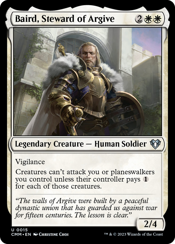 Baird, Steward of Argive (015) - Commander Masters