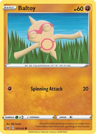 Baltoy (102) - Sword & Shield