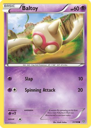 Baltoy (31) Reverse Holofoil - Ancient Origins
