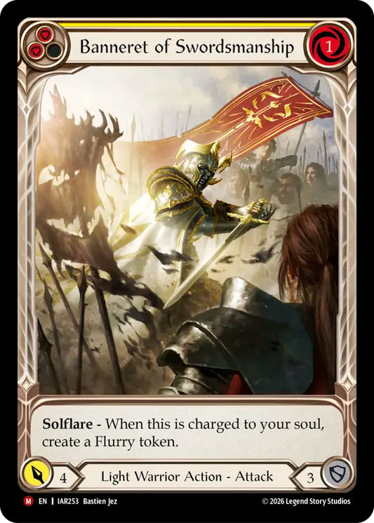Banneret of Swordsmanship (Extended Art) (IAR253) Rainbow Foil - Usurp the Shadow Throne