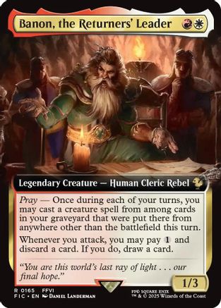 Banon, the Returners' Leader (Extended Art) (165) - Commander: FINAL FANTASY