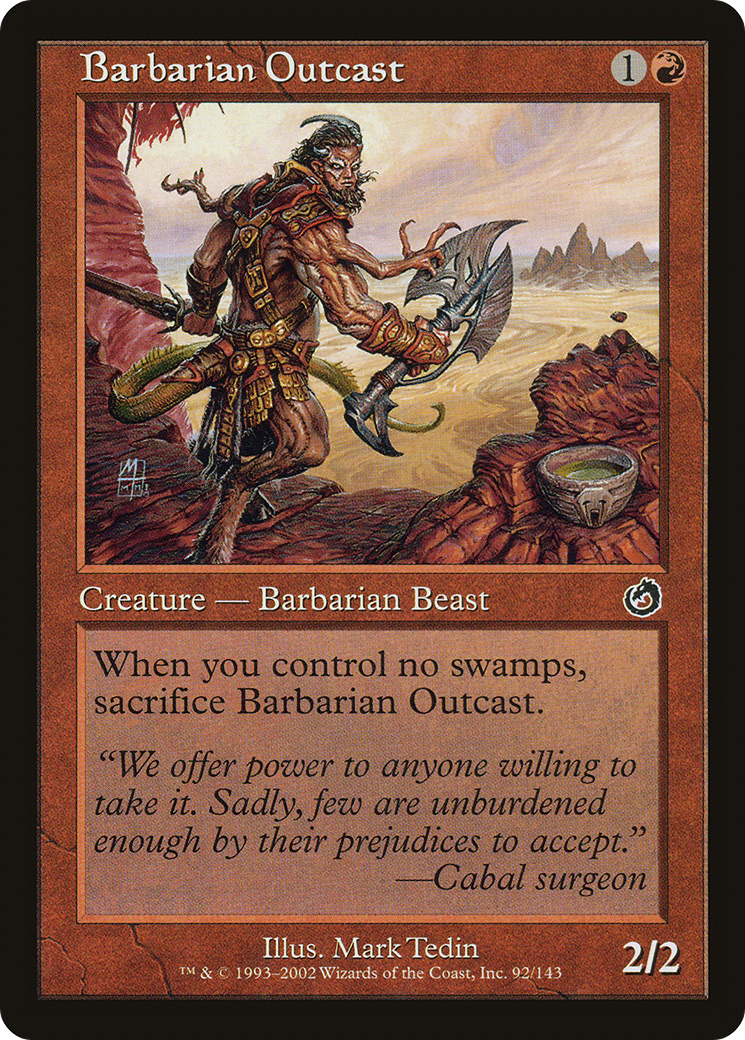 Barbarian Outcast (092) Foil - Torment