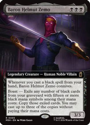 Baron Helmut Zemo (Extended Art) (405) Foil - Marvel Super Heroes