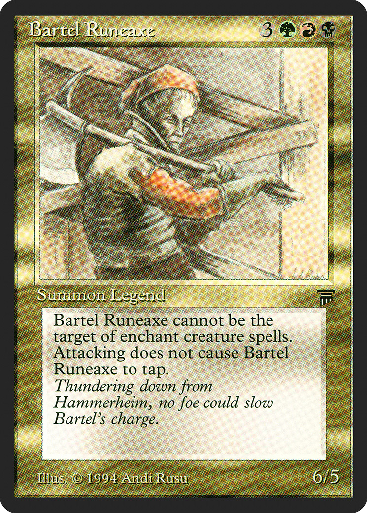 Bartel Runeaxe - Legends