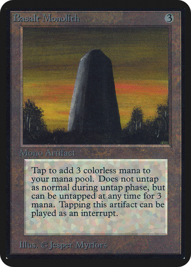 Basalt Monolith - Limited Edition Alpha