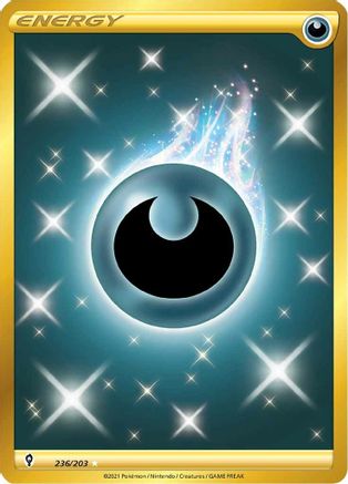 Basic Darkness Energy (Gold) (236) Holofoil - Evolving Skies