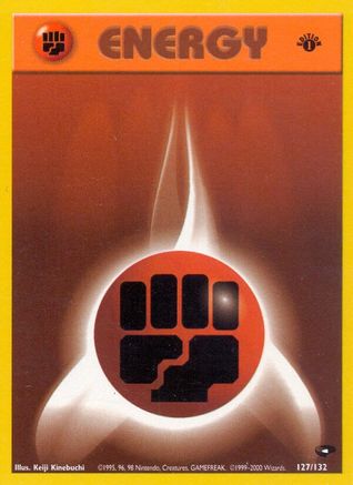 Basic Fighting Energy (127) (1st Edition) - Gym Challenge