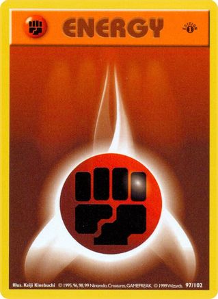 Basic Fighting Energy (97) (1st Edition) - Base Set (Shadowless)