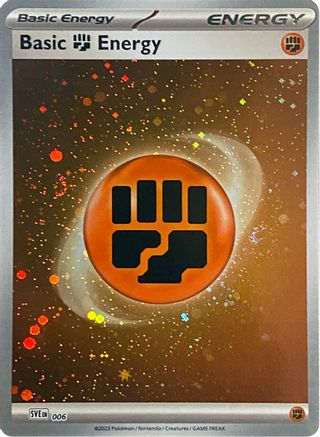 Basic Fighting Energy (Cosmos Holo) (6) Holofoil - Scarlet & Violet