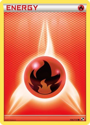Basic Fire Energy (106) - Black & White