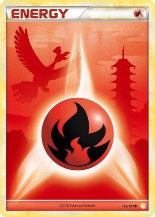 Basic Fire Energy (116) Reverse Holofoil - HeartGold & SoulSilver