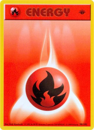 Basic Fire Energy (98) (1st Edition) - Base Set (Shadowless)