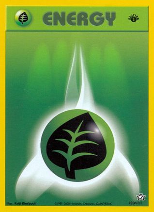 Basic Grass Energy (108) (1st Edition) - Neo Genesis