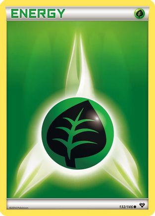 Basic Grass Energy (132) - XY Base Set