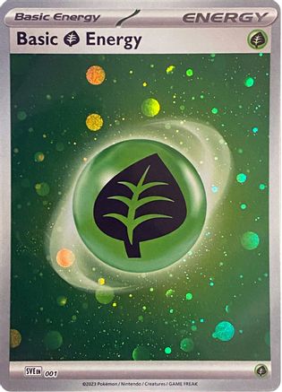 Basic Grass Energy (Cosmos Holo) (1) Holofoil - Scarlet & Violet