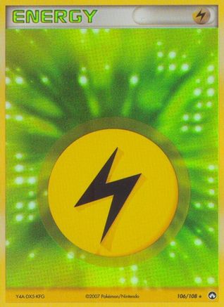 Basic Lightning Energy (106) Holofoil - Power Keepers