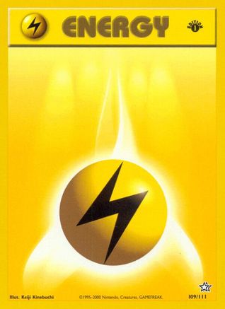 Basic Lightning Energy (109) (1st Edition) - Neo Genesis