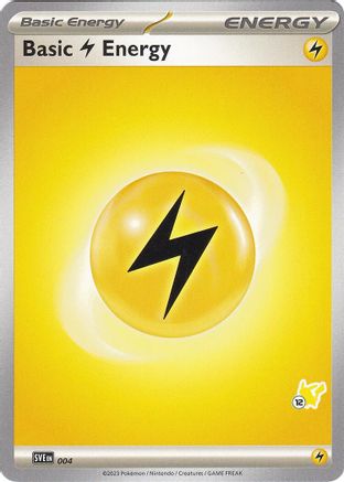 Basic Lightning Energy (#12 Pikachu) (4) - Battle Academy 2024