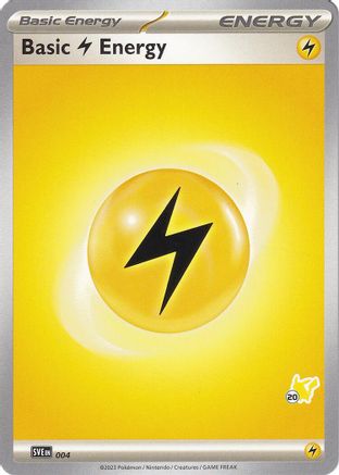 Basic Lightning Energy (#20 Pikachu) (4) - Battle Academy 2024