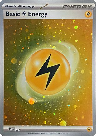 Basic Lightning Energy (Cosmos Holo) (4) Holofoil - Scarlet & Violet