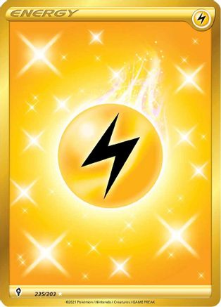 Basic Lightning Energy (Gold) (235) Holofoil - Evolving Skies