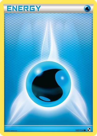 Basic Water Energy (107) Reverse Holofoil - Black & White