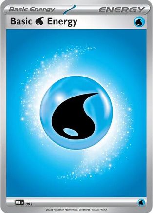 Basic Water Energy (3) Reverse Holofoil - Mega Evolution