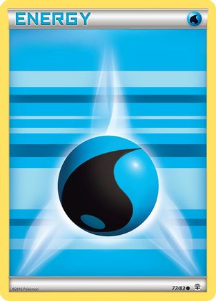 Basic Water Energy (77) Reverse Holofoil - Generations