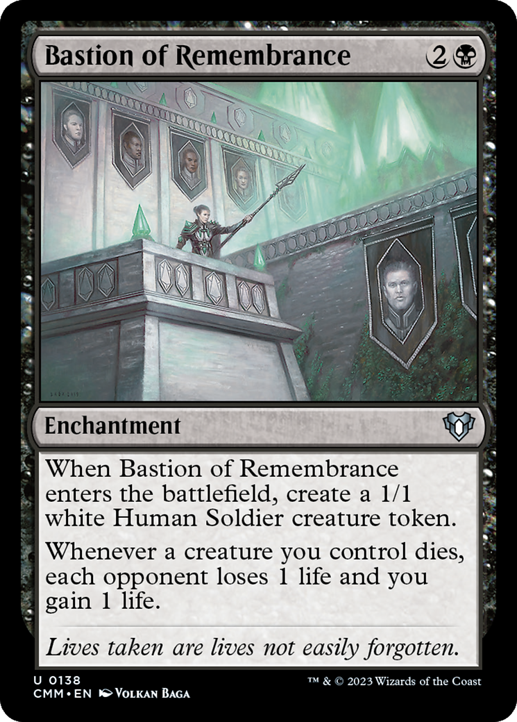 Bastion of Remembrance (138) Foil - Commander Masters