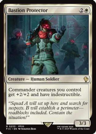 Bastion Protector (233) Surge Foil - Commander: FINAL FANTASY
