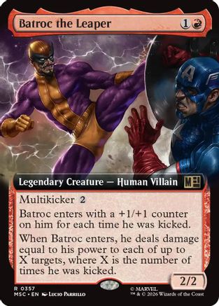 Batroc the Leaper (Extended Art) (357) - Commander: Marvel Super Heroes