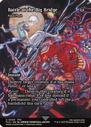 Battle at the Big Bridge - Fatal Push (Showcase) (009) Foil - FINAL FANTASY: Through the Ages