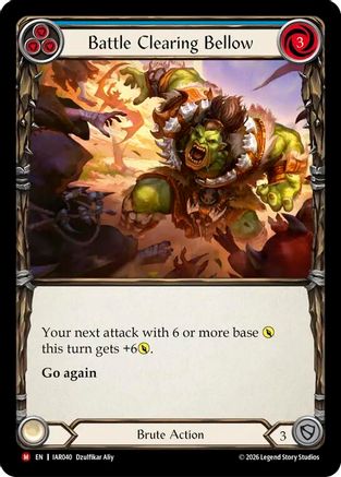 Battle Clearing Bellow (IAR040) Rainbow Foil - Usurp the Shadow Throne