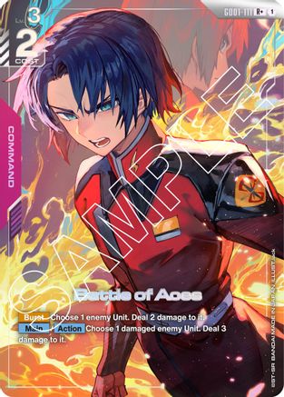 Battle of Aces (R+) (GD01-111) Holofoil - Newtype Rising