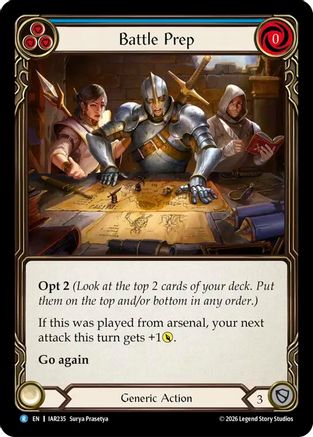 Battle Prep (Blue) (IAR235) Rainbow Foil - Usurp the Shadow Throne