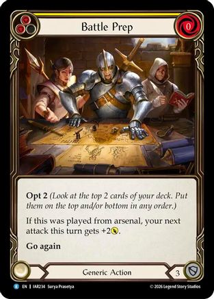 Battle Prep (Yellow) (IAR234) Rainbow Foil - Usurp the Shadow Throne