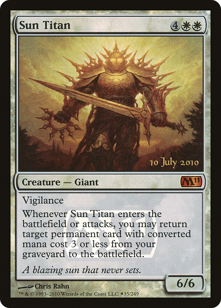 Sun Titan [Magic 2011 Prerelease Promos] | Silver Goblin