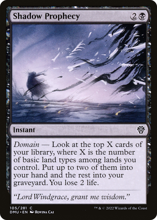 Shadow Prophecy [Dominaria United] Foil