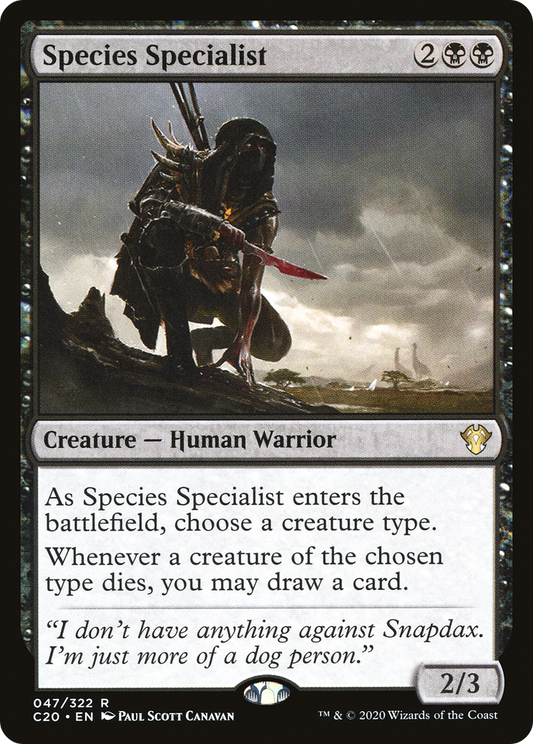 Species Specialist (047) - Commander 2020