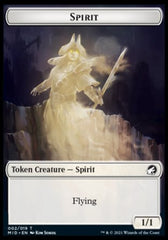 Spirit // Bat Double-Sided Token [Innistrad: Midnight Hunt Tokens] | Silver Goblin