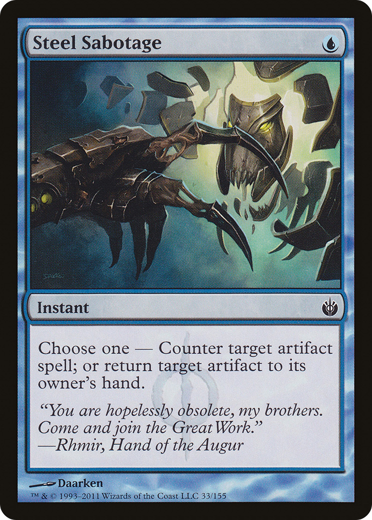 Steel Sabotage (033) Foil - Mirrodin Besieged