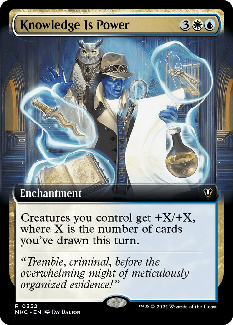 Knowledge is Power (Extended Art) [Murders at Karlov Manor Commander] | Silver Goblin