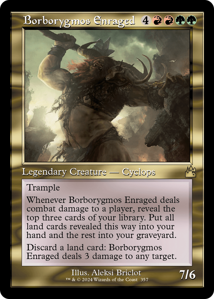 Borborygmos Enraged (Retro Frame) [Ravnica Remastered] | Silver Goblin