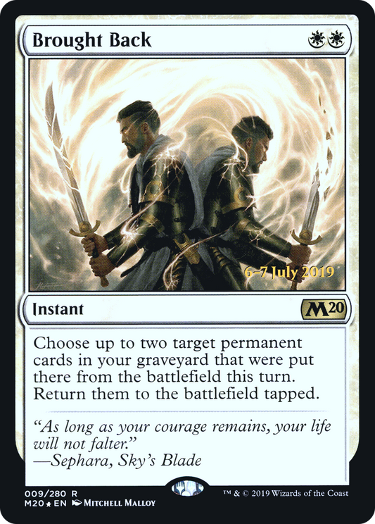 Brought Back (09s) Foil - Core Set 2020 Promos