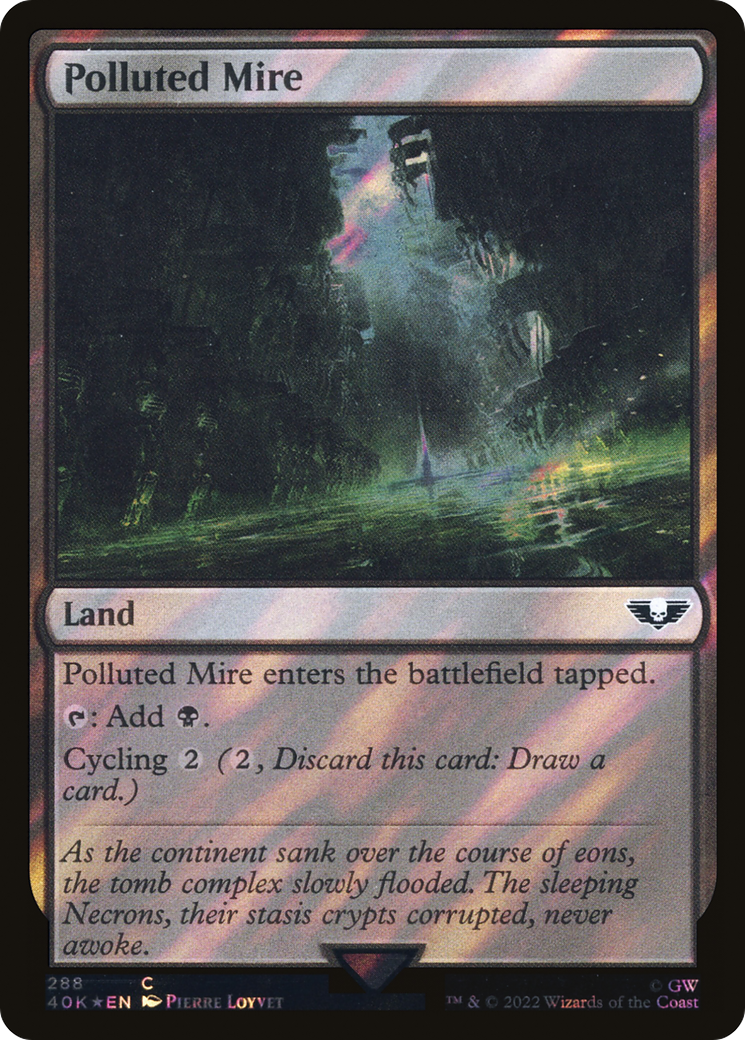 Polluted Mire (288) Surge Foil - Warhammer 40,000 Commander