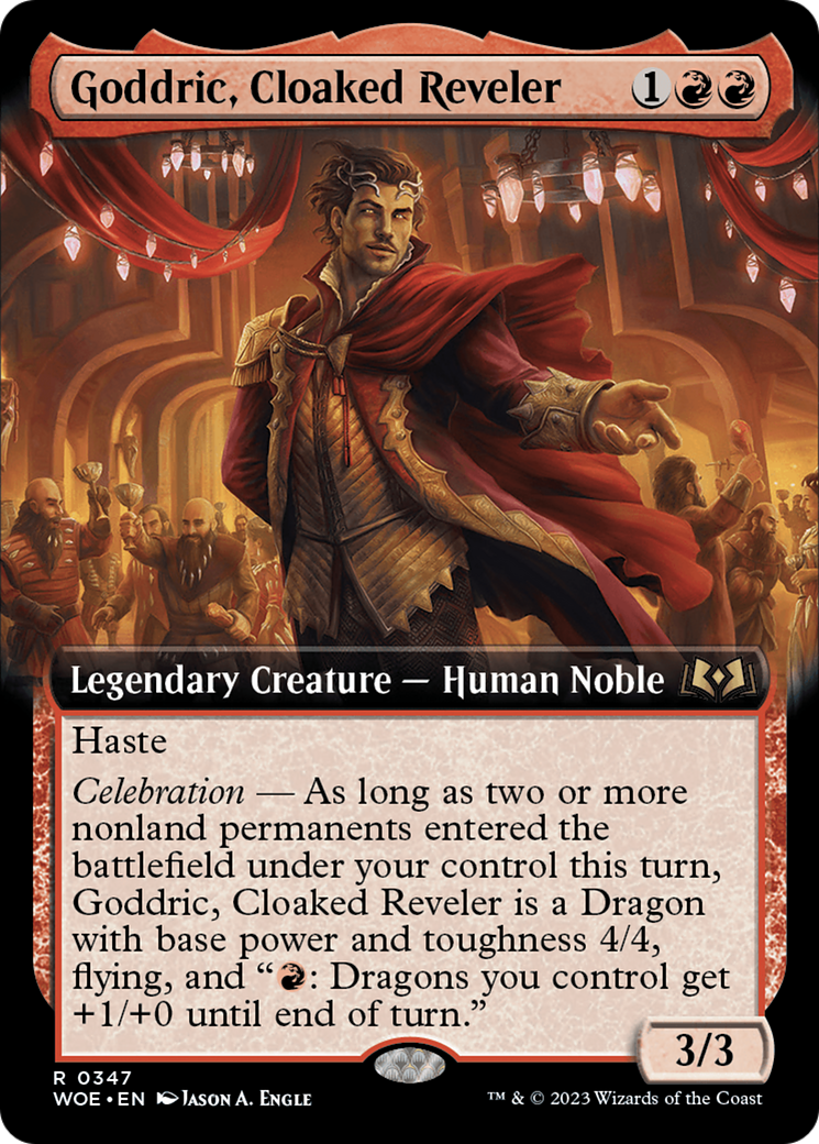 Goddric, Cloaked Reveler (Extended Art) (347) - Wilds of Eldraine