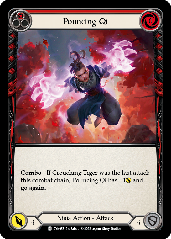 Pouncing Qi (Red) [DYN056] (Dynasty) | Silver Goblin