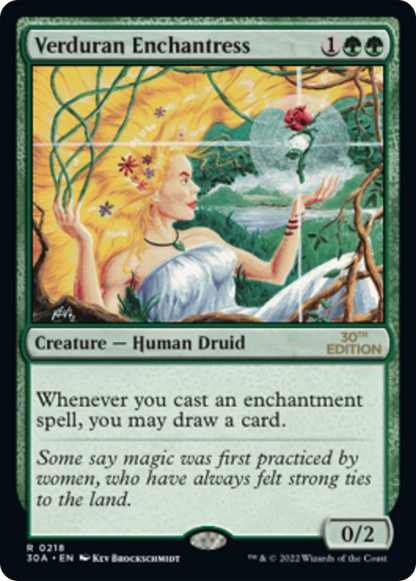 Verduran Enchantress (218) - 30th Anniversary Edition