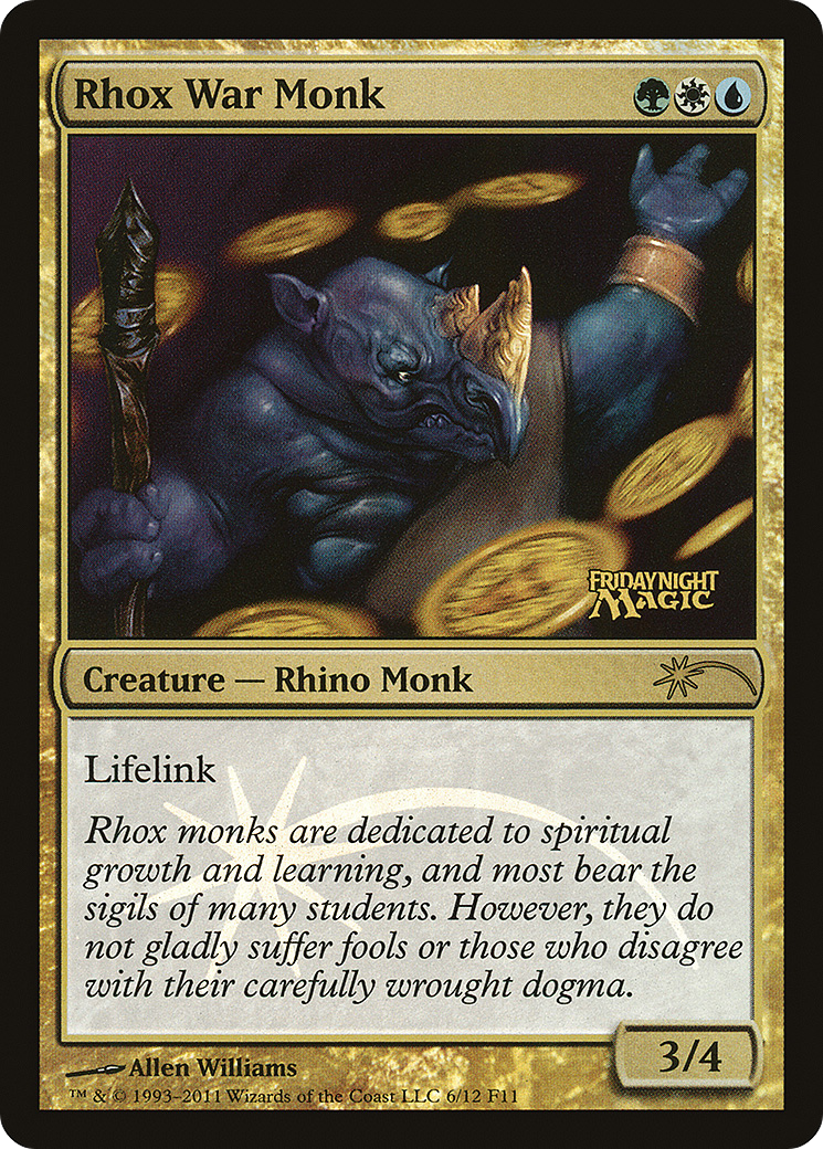 Rhox War Monk [Friday Night Magic 2011] | Silver Goblin