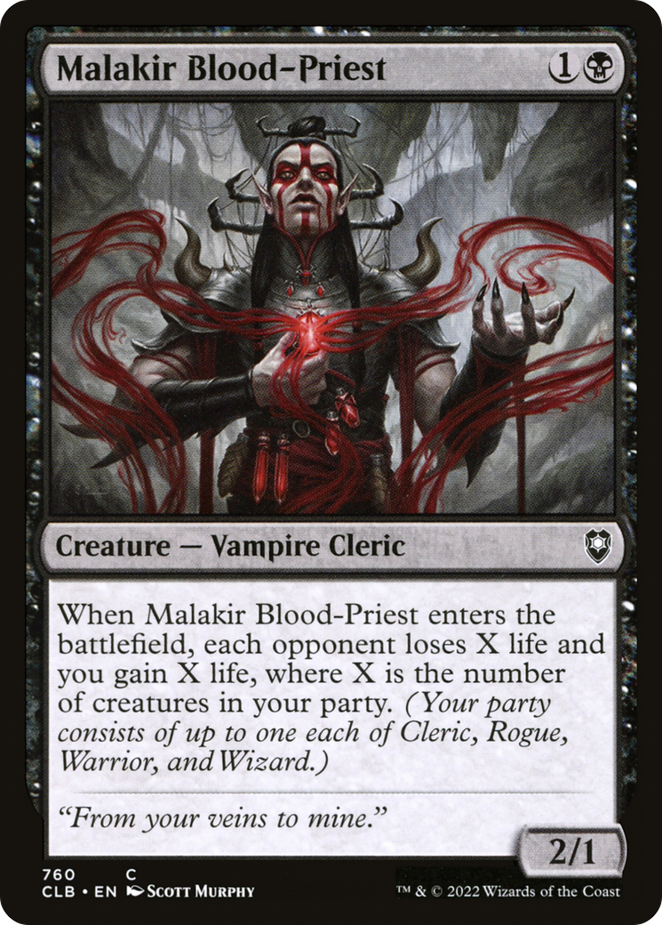 Malakir Blood-Priest (760) - Commander Legends: Battle for Baldur's Gate